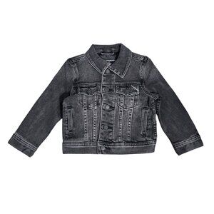 NWOT | Cult of Individuality New York Black Washed Denim Toddler Jean Jacket | 3